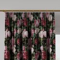 MORENA Tkanina na zasłony VELVET, 150cm, kolor biały czarny D00022