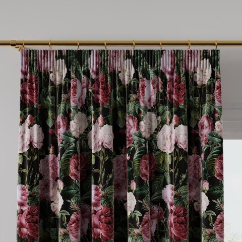 MORENA Tkanina na zasłony VELVET, 150cm, kolor biały czarny D00022 MORENA Tkanina na zasłony VELVET, 150cm, kolor biały czarny D00022