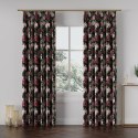 MORENA Tkanina na zasłony VELVET, 150cm, kolor biały czarny D00022
