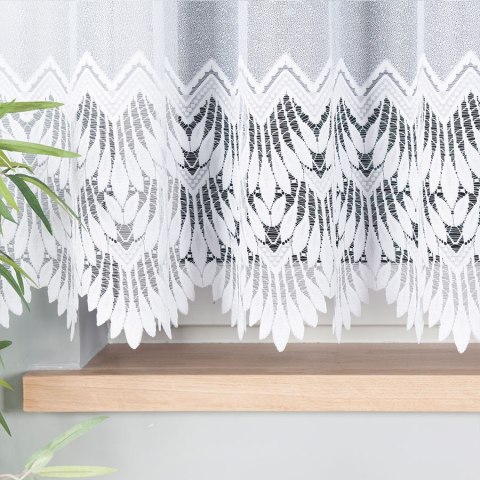 FELICJA Firanka żakardowa z samym dołem gotowa na prosto, 160x400 cm, kolor biały 018989 FELICJA Firanka żakardowa z samym dołem gotowa na prosto, 160x400 cm, kolor biały 018989