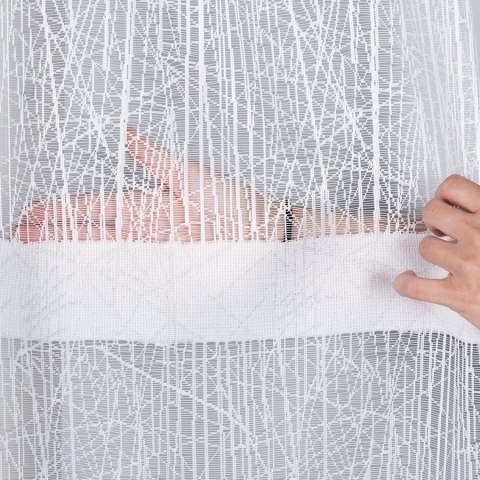 WIKTORIA Firanka żakardowa gotowa na prosto, 250x200cm, kolor biały 018352 WIKTORIA Firanka żakardowa gotowa na prosto, 250x200cm, kolor biały 018352