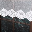 Firanka żakardowa z samym dołem, wys. 100cm, kolor biały, 023405