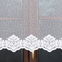 Firanka żakardowa z samym dołem, wys. 130cm, kolor biały, 023405