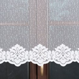 Firanka żakardowa z samym dołem, wys. 130cm, kolor biały, 023405