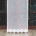 Firanka żakardowa z samym dołem, wys. 250cm, kolor biały, 023405
