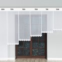 Firanka żakardowa z samym dołem, wys. 250cm, kolor biały, 023405