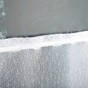 Zazdrostka żakardowa z samym dołem biała, wys. 90cm, 023405