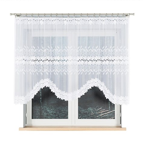 BASTIA Firanka gotowa, 130x250cm, kolor biały 648107 BASTIA Firanka gotowa, 130x250cm, kolor biały 648107