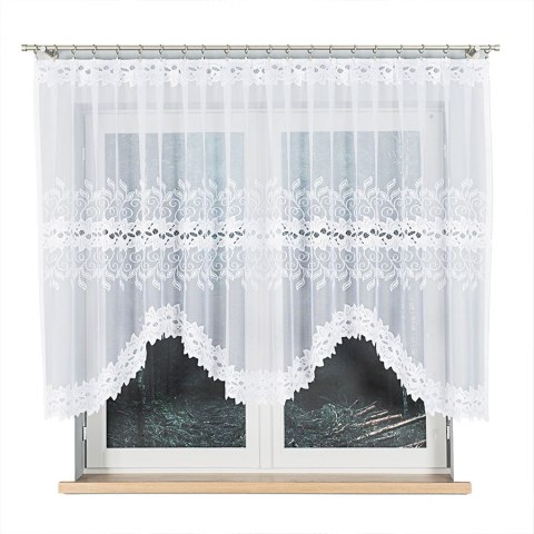 BASTIA Firanka gotowa, 140x320cm, kolor biały 648107 BASTIA Firanka gotowa, 140x320cm, kolor biały 648107