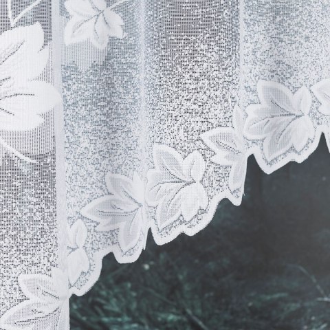 BOŻENA Firanka żakardowa gotowa, 160x300cm, kolor biały BOŻENA Firanka żakardowa gotowa, 160x300cm, kolor biały