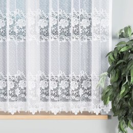 DEMETRIA Firanka żakardowa gotowa na prosto, 160x300 cm, kolor biały