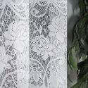 DEMETRIA Firanka żakardowa gotowa na prosto, 160x300 cm, kolor biały
