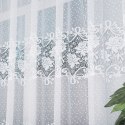 DEMETRIA Firanka żakardowa gotowa na prosto, 160x400 cm, kolor biały