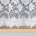 DEMETRIA Firanka żakardowa gotowa na prosto, 160x400 cm, kolor biały
