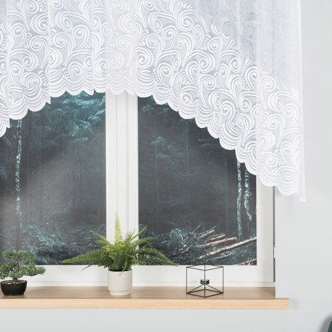 KINGA Firanka żakardowa gotowa, 120x250cm, kolor biały, 023391/000/001/120250/1 KINGA Firanka żakardowa gotowa, 120x250cm, kolor biały, 023391/000/001/120250/1