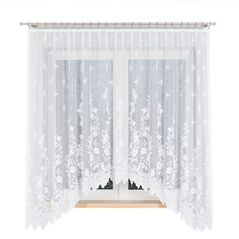 LUDWIKA Firanka gotowa, 180x300cm, kolor biały 023092 LUDWIKA Firanka gotowa, 180x300cm, kolor biały 023092