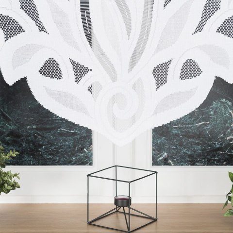 POLA Firanka żakardowa gotowa, 160x400cm, kolor biały, 019368 POLA Firanka żakardowa gotowa, 160x400cm, kolor biały, 019368