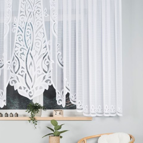 POLA Firanka żakardowa gotowa, 160x500cm, kolor biały, 019368/000/001/160500/1 POLA Firanka żakardowa gotowa, 160x500cm, kolor biały, 019368/000/001/160500/1