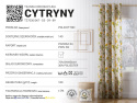 CYTRYNY Tkanina na zasłony, szer.140cm