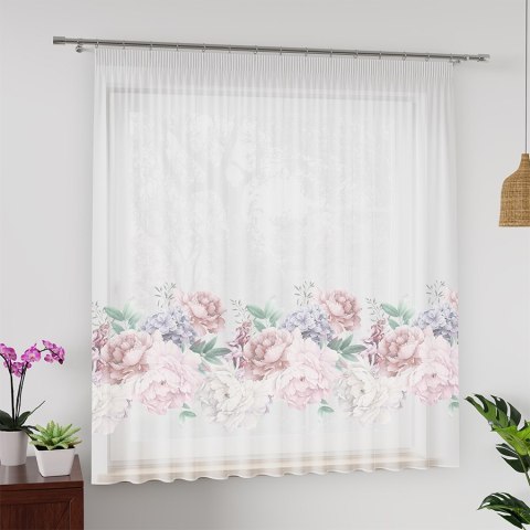 PEONI Firanka z ołowianką WOAL PREMIUM, 160cm, kolor biały D00070 PEONI Firanka z ołowianką WOAL PREMIUM, 160cm, kolor biały D00070