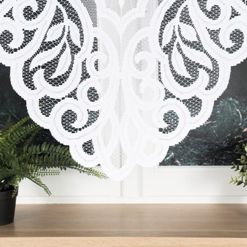 ROZALIA Firanka żakardowa gotowa, 160x250cm, kolor biały 019370 ROZALIA Firanka żakardowa gotowa, 160x250cm, kolor biały 019370