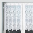 Firanka żakardowa, pasowa, wys.100cm, kolor biały 018495