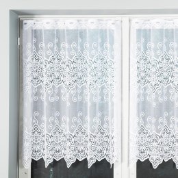 Firanka żakardowa, pasowa, wys.100cm, kolor biały 018495