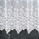 Firanka żakardowa, pasowa, wys.100cm, kolor biały 018495