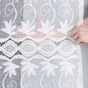 Firanka żakardowa, pasowa, wys.200cm, kolor biały 018960