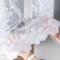 Firanka żakardowa ze wzorem po całości, wys.160cm, kolor biały 049885