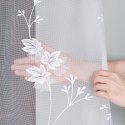 Firanka biała żakardowa ze wzorem po całości, wys.270cm 023025