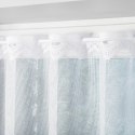 Firanka żakardowa ze wzorem pasowym, wys.120cm, kolor biały 018495