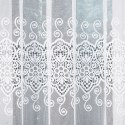 Firanka żakardowa ze wzorem pasowym, wys.170cm, kolor biały 018495