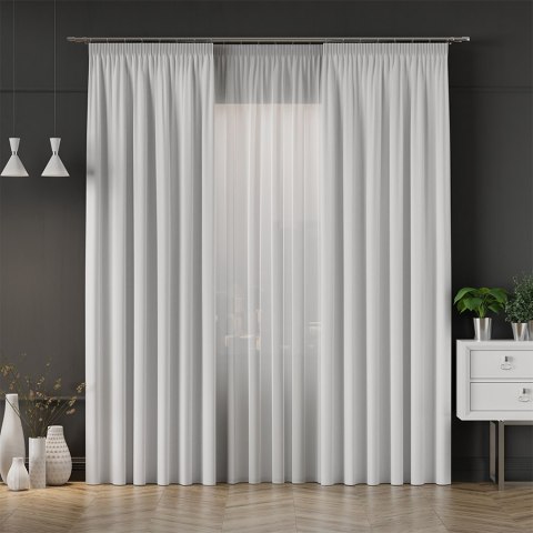 GRETA Tkanina na zasłony typu dimout/blackout, wys. 320cm, kolor biały 004204 GRETA Tkanina na zasłony typu dimout/blackout, wys. 320cm, kolor biały 004204