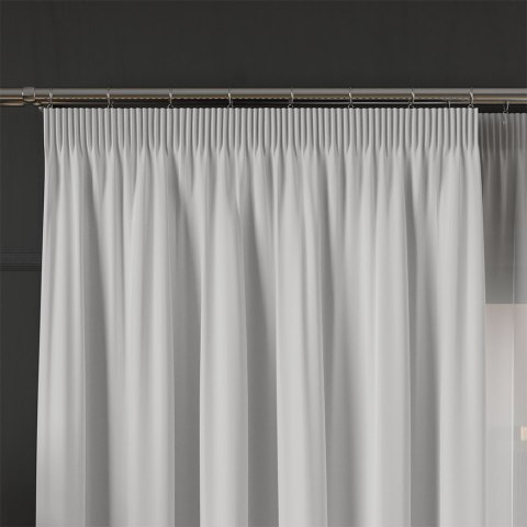 GRETA Tkanina na zasłony typu dimout/blackout, wys. 320cm, kolor biały 004204 GRETA Tkanina na zasłony typu dimout/blackout, wys. 320cm, kolor biały 004204