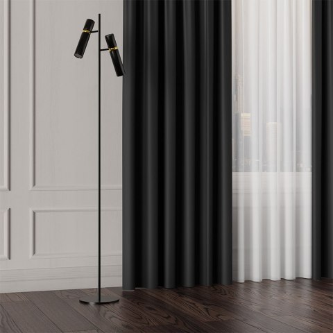 GRETA Tkanina na zasłony typu dimout/blackout, wys. 320cm, kolor czarny 004204 GRETA Tkanina na zasłony typu dimout/blackout, wys. 320cm, kolor czarny 004204