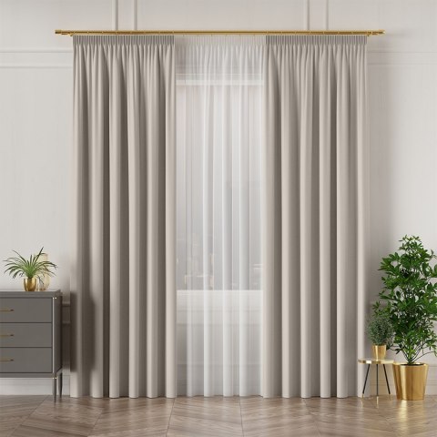 GRETA Tkanina na zasłony typu dimout/blackout, wys. 320cm, kolor ecru 004204 GRETA Tkanina na zasłony typu dimout/blackout, wys. 320cm, kolor ecru 004204