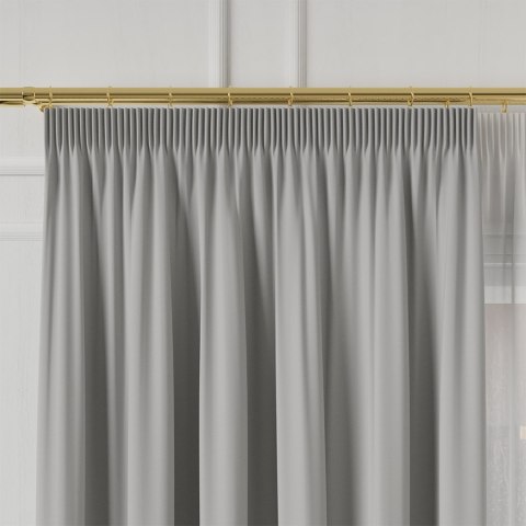 GRETA Tkanina na zasłony typu dimout/blackout, wys. 320cm, kolor jasny szary 004204 GRETA Tkanina na zasłony typu dimout/blackout, wys. 320cm, kolor jasny szary 004204