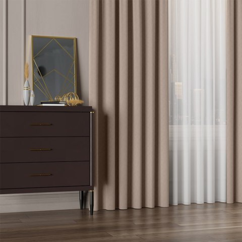 LISA Tkanina na zasłony, wys. 300cm, kolor 004 cappuccino 004150