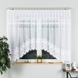DEMETRIA Firanka żakardowa gotowa, 160x400cm, kolor biały 017480