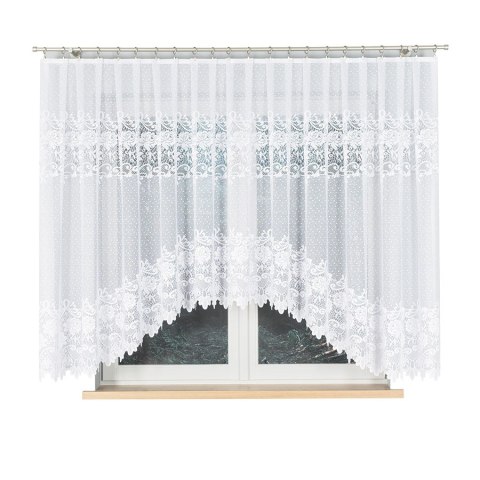 DEMETRIA Firanka żakardowa gotowa, 160x400cm, kolor biały 017480