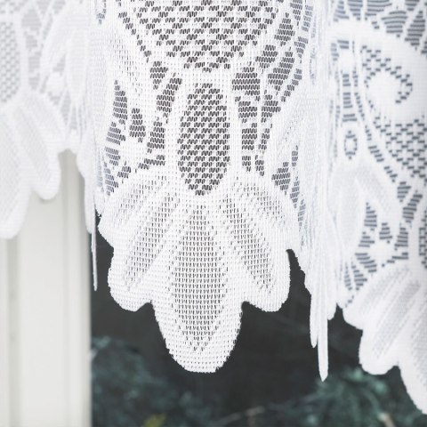 DEMETRIA Firanka żakardowa gotowa, 160x400cm, kolor biały 017480