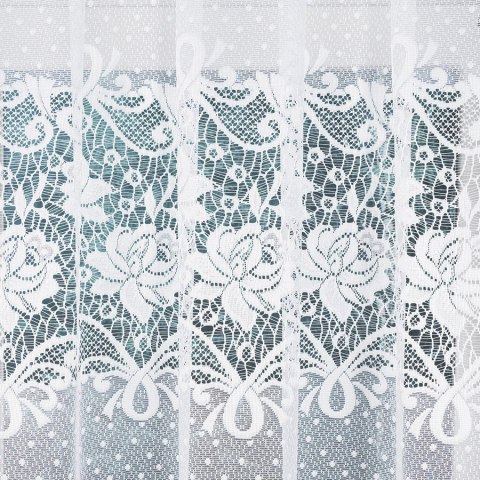 DEMETRIA Firanka żakardowa gotowa, 160x400cm, kolor biały 017480