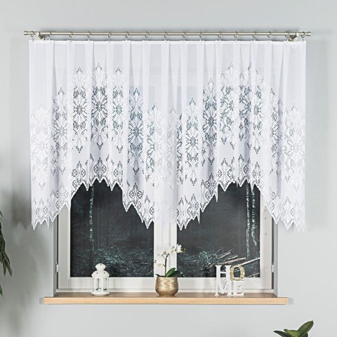 EMILIA Firanka żakardowa gotowa fala, 120x340cm, kolor biały 181040/FBF/001/340120/1 EMILIA Firanka żakardowa gotowa fala, 120x340cm, kolor biały 181040/FBF/001/340120/1