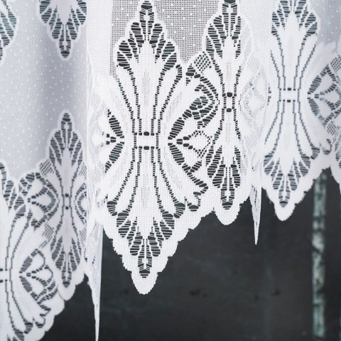 EMILIA Firanka żakardowa gotowa fala, 120x340cm, kolor biały 181040/FBF/001/340120/1 EMILIA Firanka żakardowa gotowa fala, 120x340cm, kolor biały 181040/FBF/001/340120/1