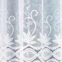 Firanka żakardowa, pasowa, wys. 140cm, kolor biały 018960