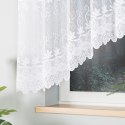 JOWITA Firanka żakardowa gotowa ze wzorem pasowym, 150x300cm, kolor biały 018960