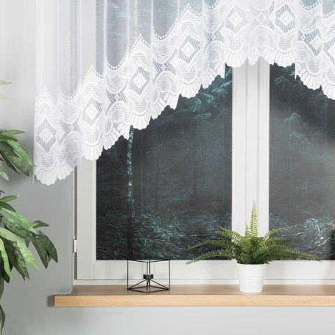 LUCYNA Firanka żakardowa gotowa, 120x300cm, kolor biały 015079/FBL/001/300120/1 LUCYNA Firanka żakardowa gotowa, 120x300cm, kolor biały 015079/FBL/001/300120/1