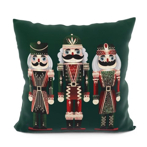 DZIADEK DO ORZECHÓW Poszewka dekoracyjna VELVET, 40x40cm, kolor zielony PBN014/POP/001/040040/1 DZIADEK DO ORZECHÓW Poszewka dekoracyjna VELVET, 40x40cm, kolor zielony PBN014/POP/001/040040/1