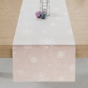 ŚNIEŻKI Bieżnik wodoodporny VELVET, 40x140cm, kolor pudrowy różowy ze srebrnym zdobieniem TBN001/KSP/030/040140/1 ŚNIEŻKI Bieżnik wodoodporny VELVET, 40x140cm, kolor pudrowy różowy ze srebrnym zdobieniem TBN001/KSP/030/040140/1